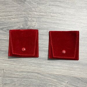 Cartier Red Velvet Pouches